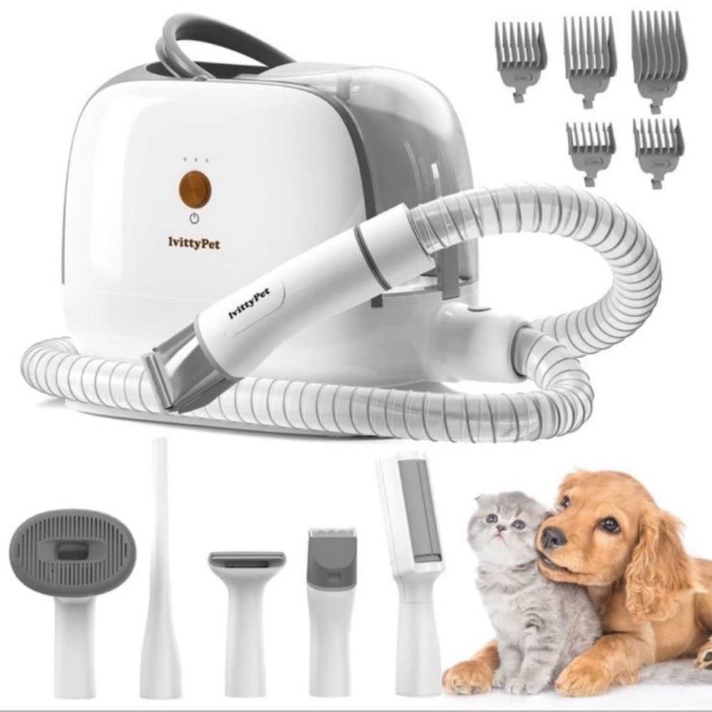 BRAND NEW! Pet Grooming w/ Vacuum Powerful Suction Clippers Dogs Cats